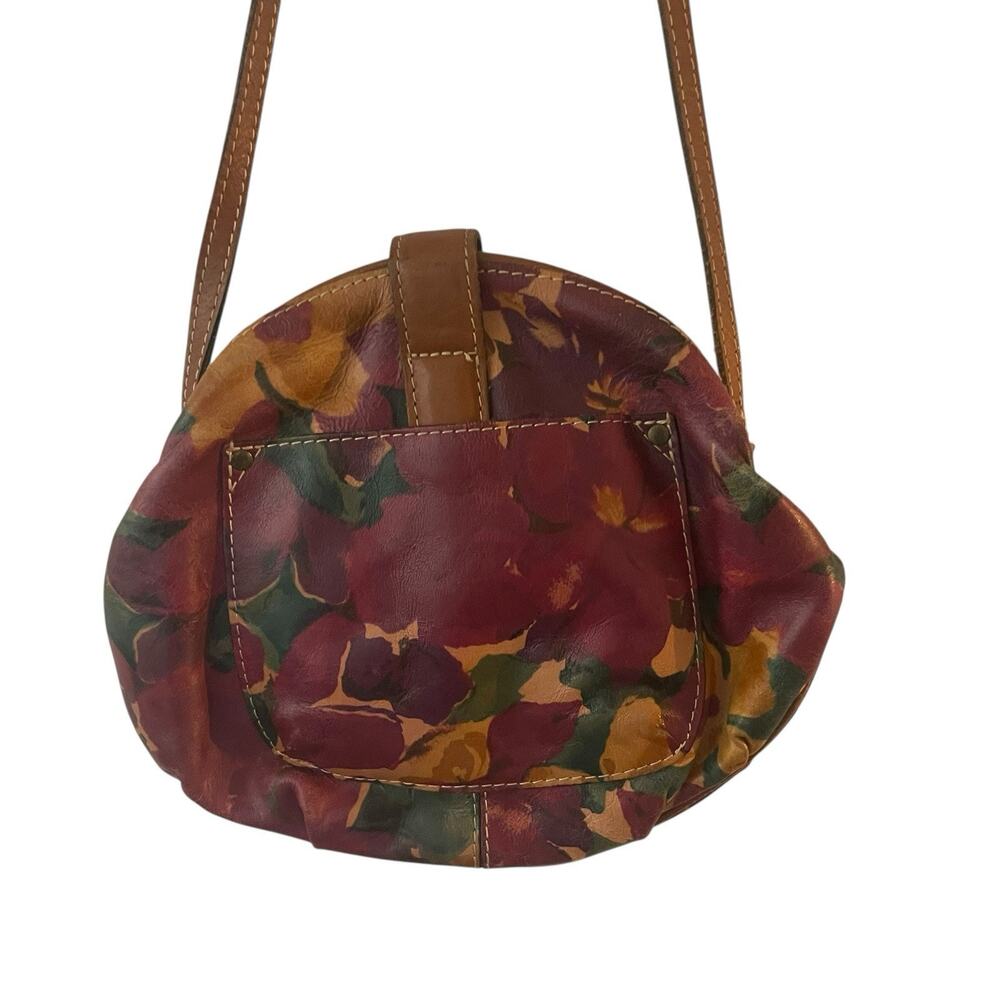Patricia Nash Antique Floral Leather Round Metal Crossbody Bag Purse - Picture 11 of 11